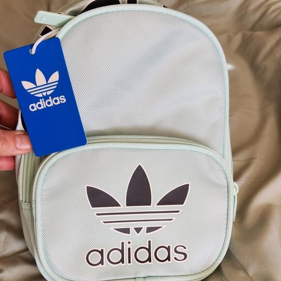 Adidas Unisex-Adult Core Light Blue Mini Backpack NWT - Picture 1 of 9